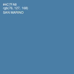 #4C7FA8 - San Marino Color Image